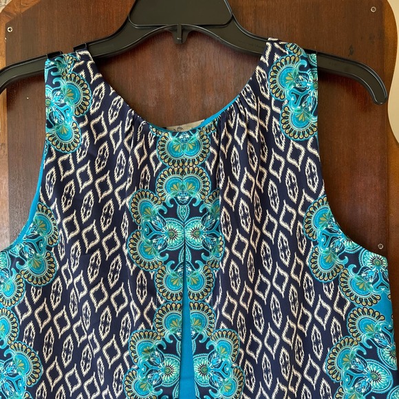 Rose & Olive Medium double layer black & blue top sleeveless light loose fit - Picture 7 of 8